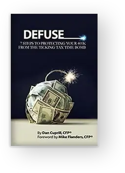 A book cover with a bomb of money