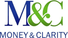 A logo of m & c money and clarity